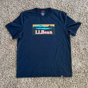 L.L. Bean Men's Dark Blue Graphic Tee